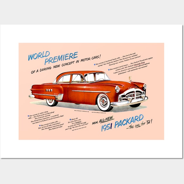 1951 PACKARD - advert Wall Art by Throwback Motors